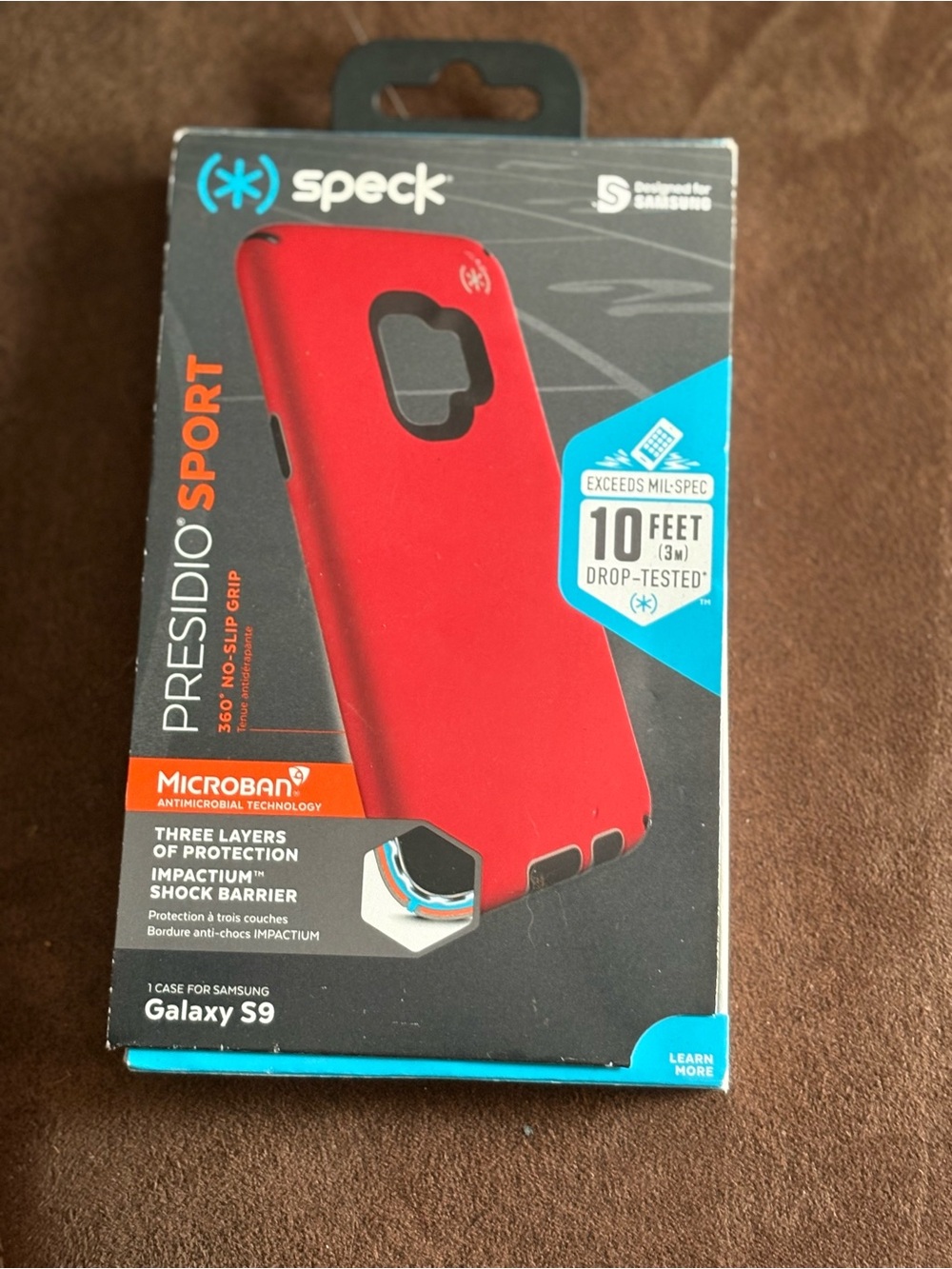 speck Presidio Sport Case for Galaxy S9 - Red